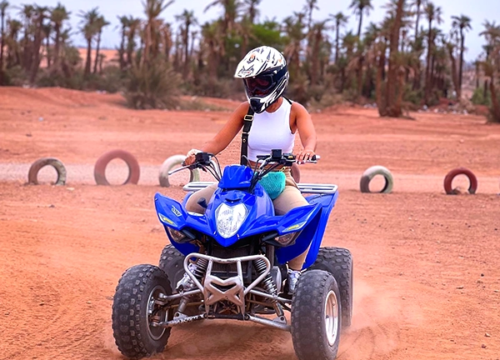 1 Day Quad Tour on Agafay Desert or Marrakech Palm Groves