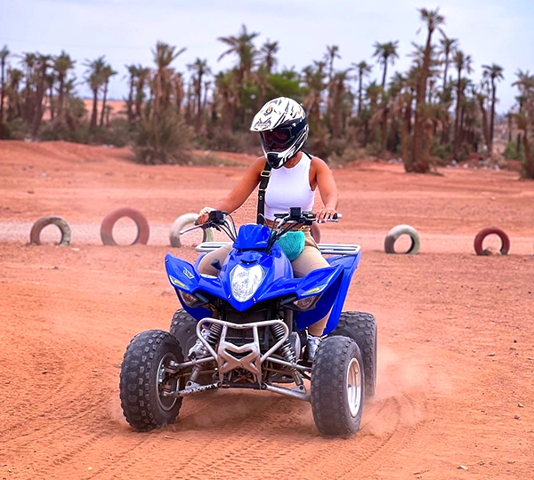 1 Day Quad Tour on Agafay Desert or Marrakech Palm Groves